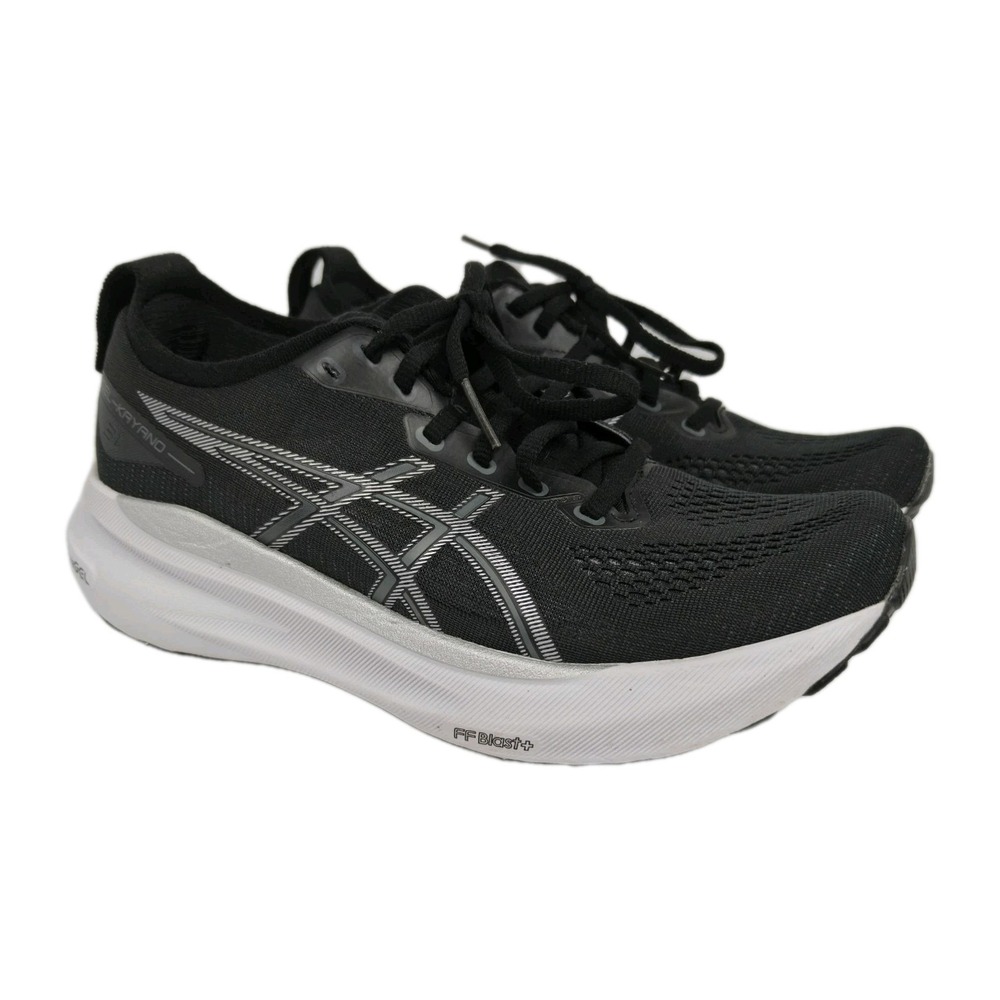 Asics Gel-Kayano 31 Womens 7.5 Narrow Shoes Running Sneaker Black White 1012B672
